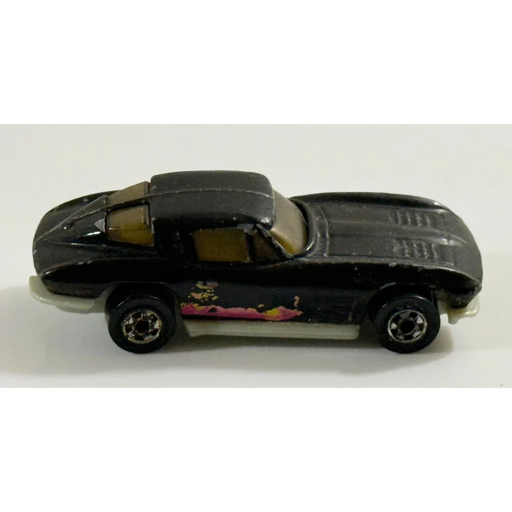 Hot Wheels 1963 Split Window Corvette Kids 1:64 Black Vintage 1979 Mattel Car